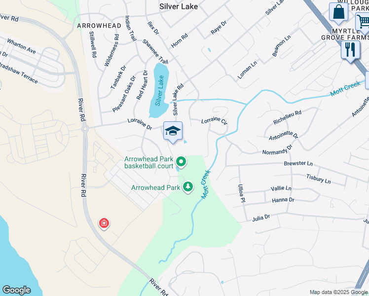 map of restaurants, bars, coffee shops, grocery stores, and more near 801 Silver Lake Road in Wilmington