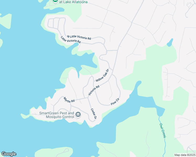 map of restaurants, bars, coffee shops, grocery stores, and more near 803 Willow Oak Drive in Woodstock