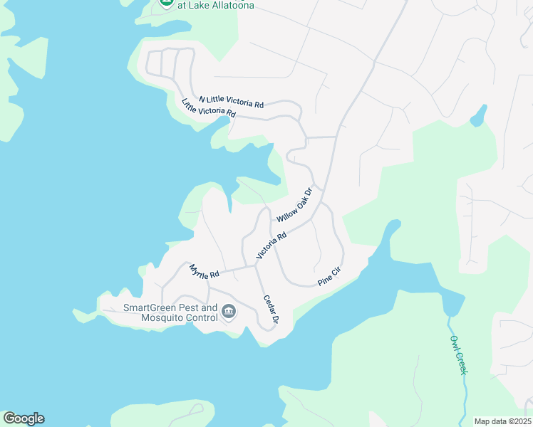 map of restaurants, bars, coffee shops, grocery stores, and more near 609 Redwood Drive in Woodstock