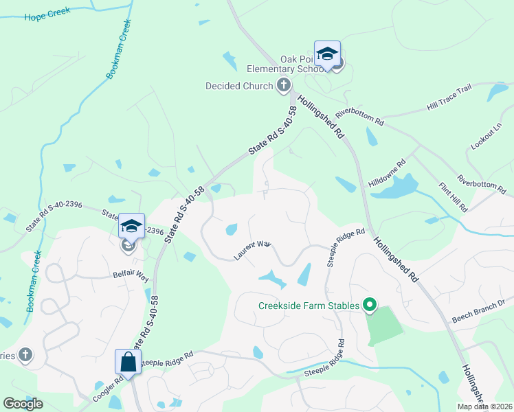 map of restaurants, bars, coffee shops, grocery stores, and more near 14 Laurent Court in Irmo