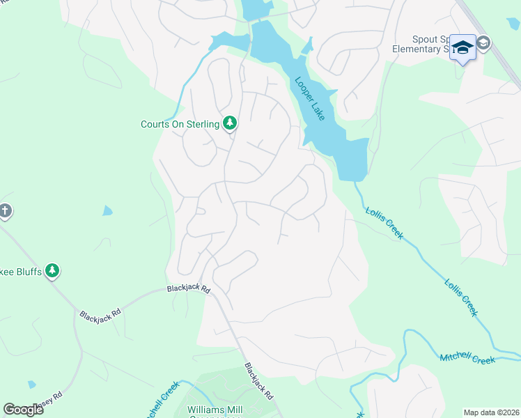 map of restaurants, bars, coffee shops, grocery stores, and more near 7712 Sleepy Lagoon Way in Flowery Branch