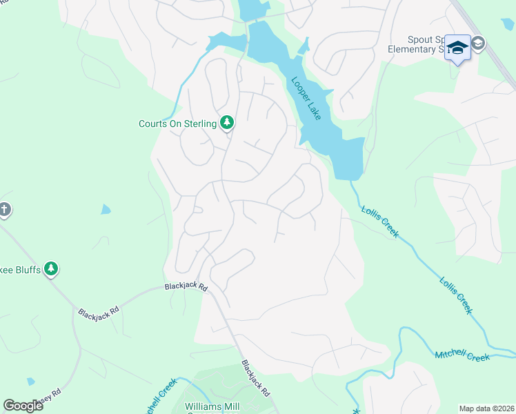 map of restaurants, bars, coffee shops, grocery stores, and more near 7712 Sleepy Lagoon Way in Flowery Branch