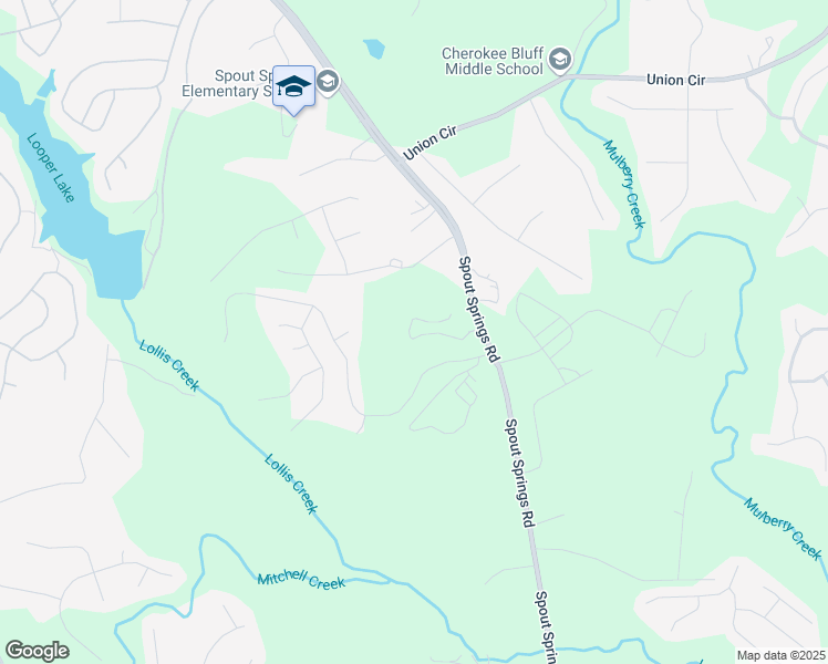 map of restaurants, bars, coffee shops, grocery stores, and more near 6818 Lancaster Crossing in Flowery Branch