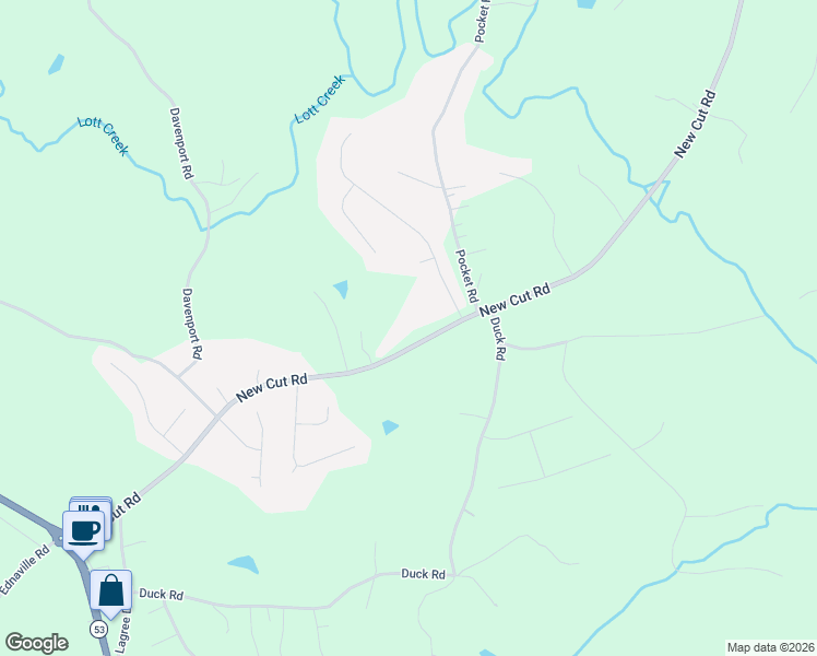 map of restaurants, bars, coffee shops, grocery stores, and more near 969 New Cut Road in Braselton