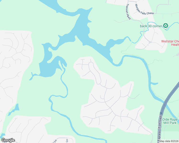 map of restaurants, bars, coffee shops, grocery stores, and more near 181 Walnut Hall Cove in Woodstock