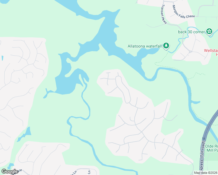 map of restaurants, bars, coffee shops, grocery stores, and more near 716 Castleton Lane in Woodstock