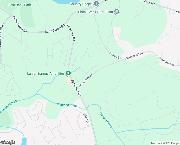 map of restaurants, bars, coffee shops, grocery stores, and more near 1105 Crescent Ridge Drive in Buford
