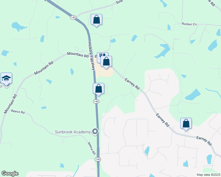 map of restaurants, bars, coffee shops, grocery stores, and more near 209 Country Trail in Woodstock