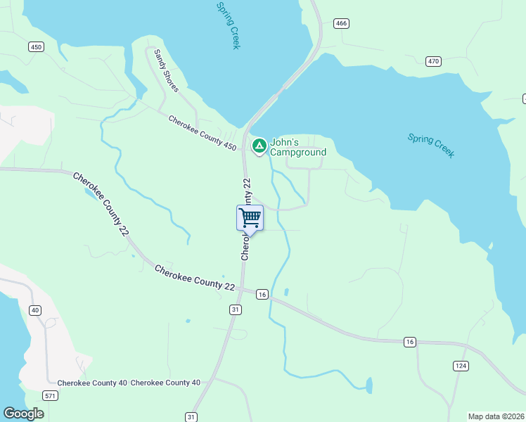 map of restaurants, bars, coffee shops, grocery stores, and more near 40 County Road 432 in Centre