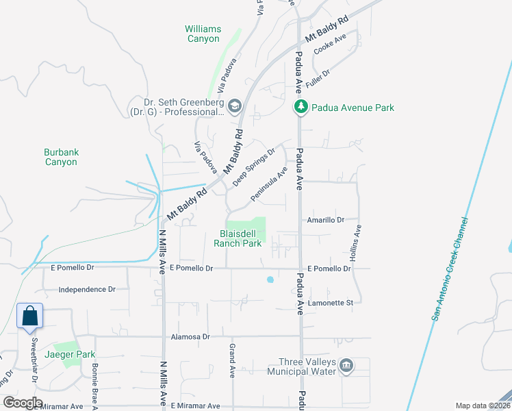 map of restaurants, bars, coffee shops, grocery stores, and more near 852 Peninsula Avenue in Claremont