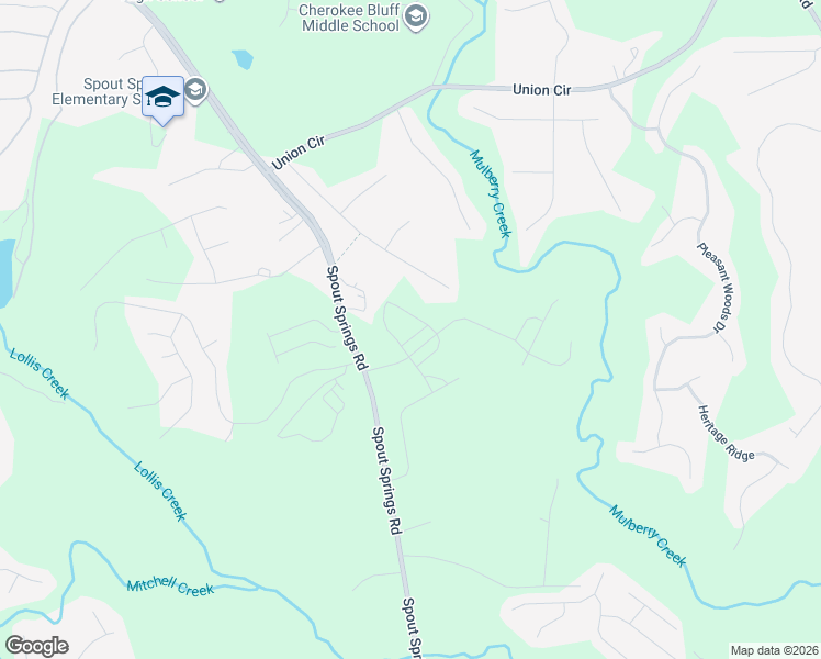 map of restaurants, bars, coffee shops, grocery stores, and more near 5584 Elderberry Lane in Flowery Branch