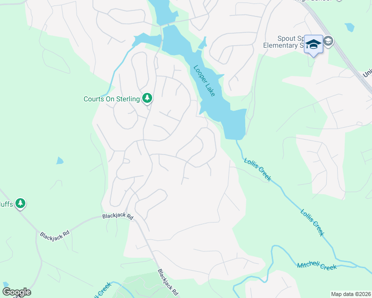 map of restaurants, bars, coffee shops, grocery stores, and more near 8089 Sleepy Lagoon Way in Flowery Branch