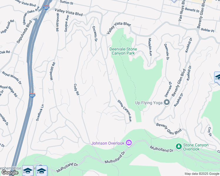 map of restaurants, bars, coffee shops, grocery stores, and more near 3814 Stone Canyon Avenue in Los Angeles