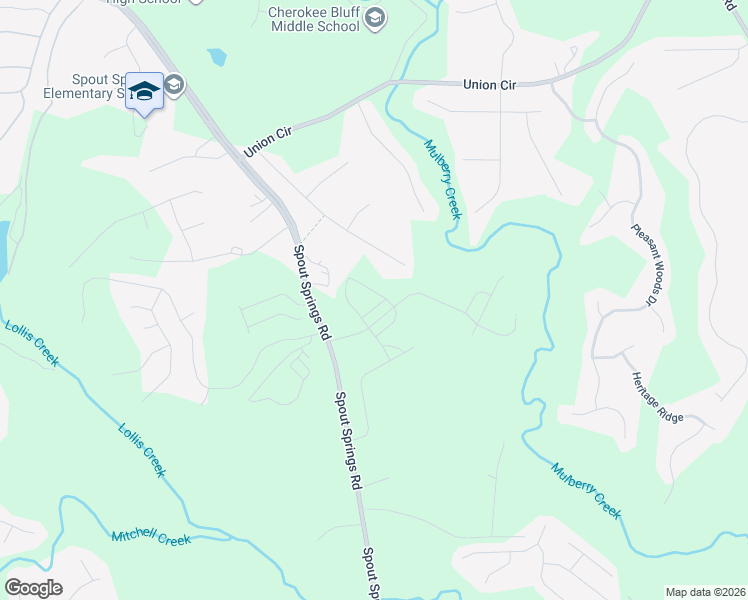 map of restaurants, bars, coffee shops, grocery stores, and more near 5584 Elderberry Lane in Flowery Branch