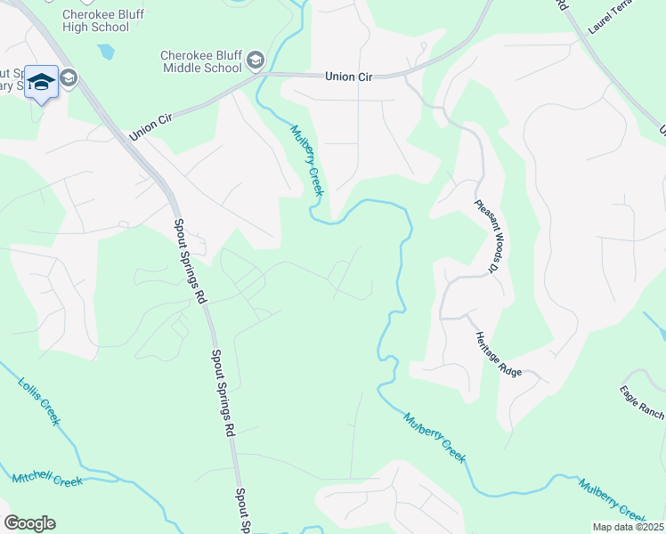 map of restaurants, bars, coffee shops, grocery stores, and more near Yewtree Drive in Hall County