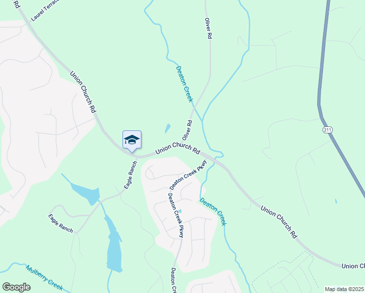 map of restaurants, bars, coffee shops, grocery stores, and more near Union Church Road in Braselton