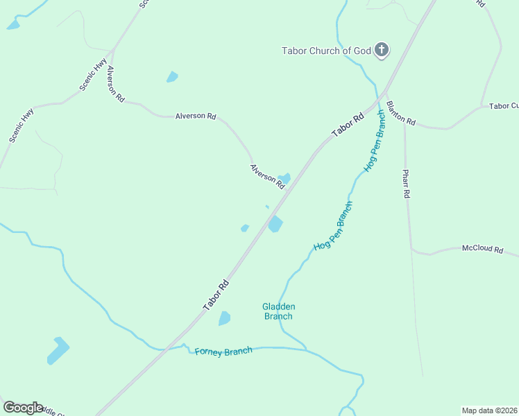 map of restaurants, bars, coffee shops, grocery stores, and more near 8860 Tabor Road in Gadsden