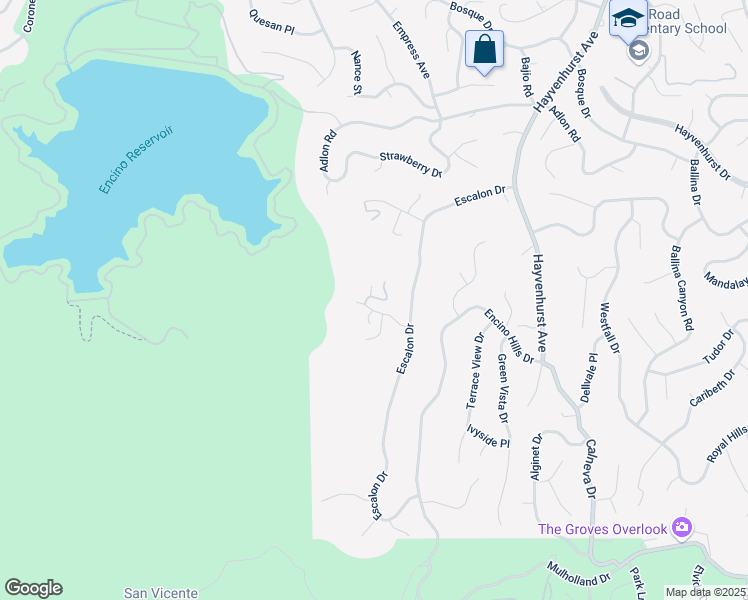 map of restaurants, bars, coffee shops, grocery stores, and more near 17061 Empanada Place in Los Angeles