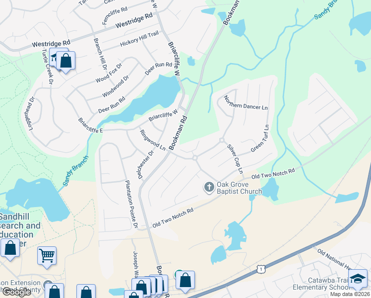 map of restaurants, bars, coffee shops, grocery stores, and more near 4 Winning Colors Court in Elgin