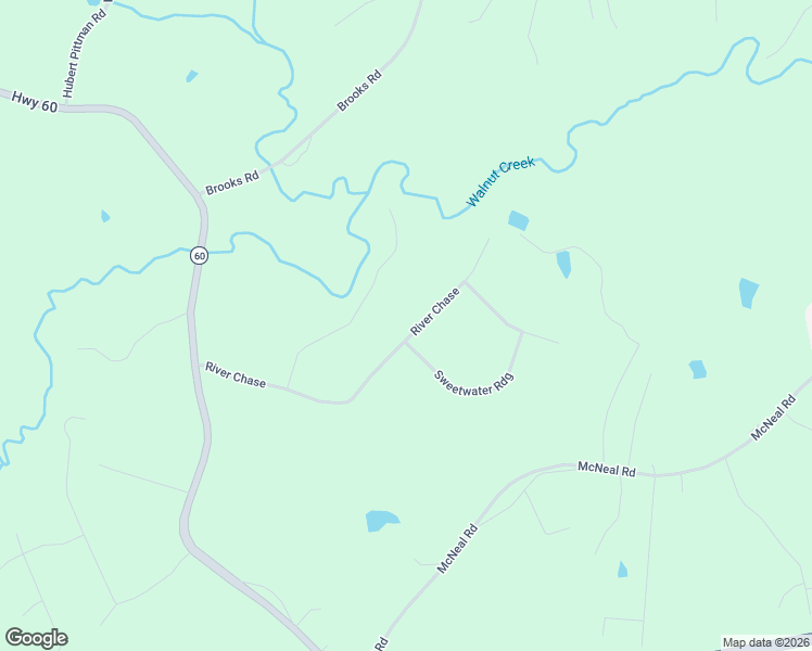 map of restaurants, bars, coffee shops, grocery stores, and more near 581 River Chase in Hoschton