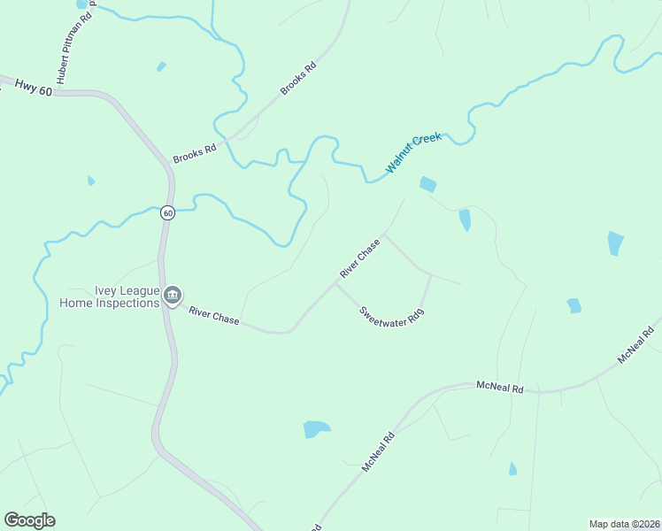 map of restaurants, bars, coffee shops, grocery stores, and more near 581 River Chase in Hoschton