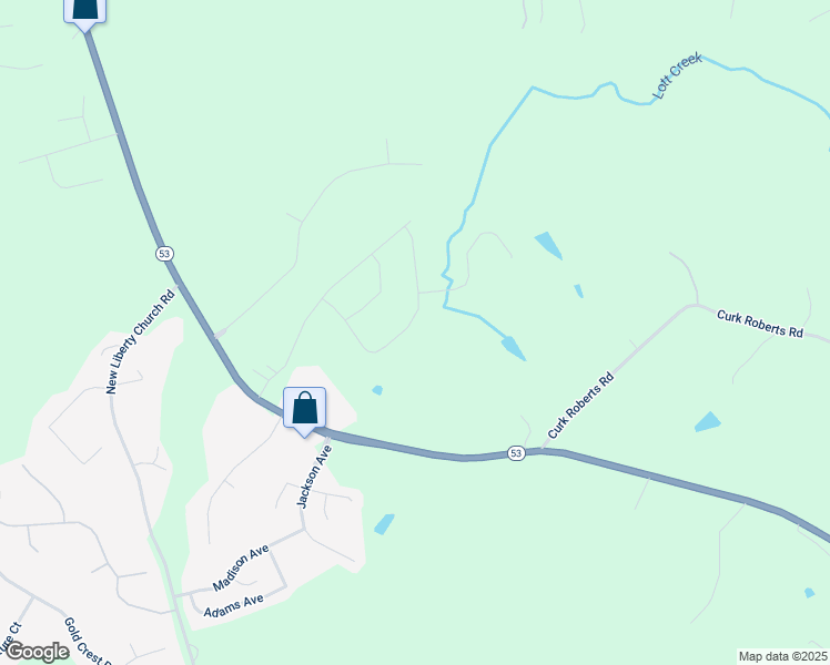 map of restaurants, bars, coffee shops, grocery stores, and more near 1262 Sunny Valley Lane in Braselton