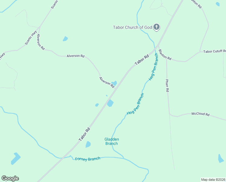 map of restaurants, bars, coffee shops, grocery stores, and more near 8860 Tabor Road in Gadsden