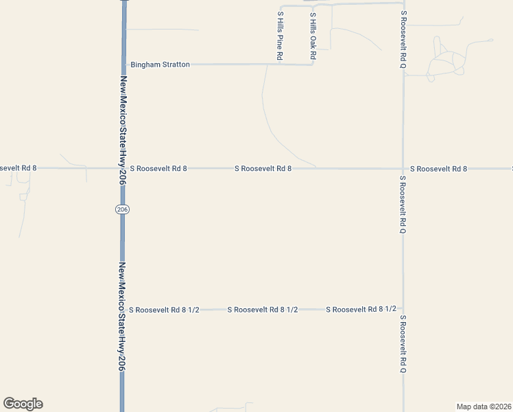 map of restaurants, bars, coffee shops, grocery stores, and more near 1701-1799 South Roosevelt Road 8 in Portales