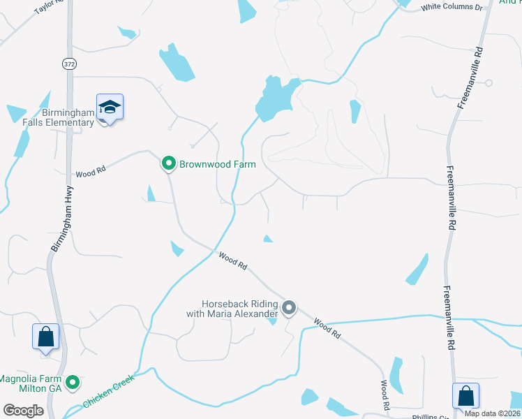 map of restaurants, bars, coffee shops, grocery stores, and more near 1502 Muirfield Cove in Alpharetta