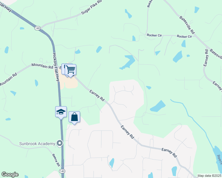 map of restaurants, bars, coffee shops, grocery stores, and more near 503 Pinehurst Lane in Woodstock