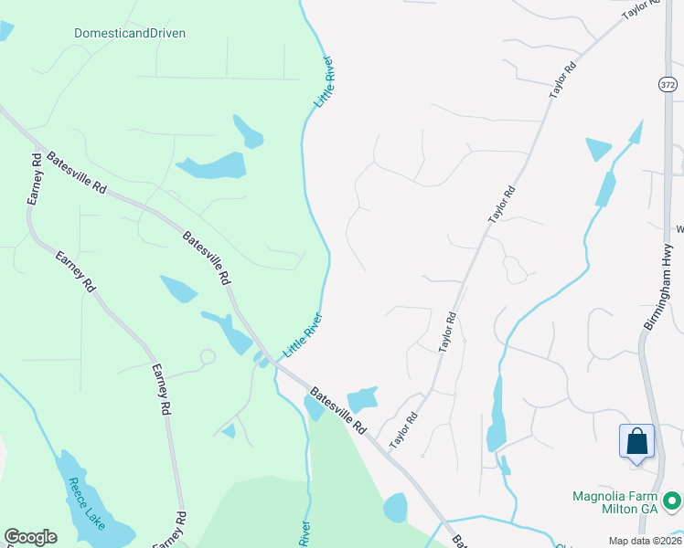 map of restaurants, bars, coffee shops, grocery stores, and more near 14716 Taylor Valley Way in Alpharetta