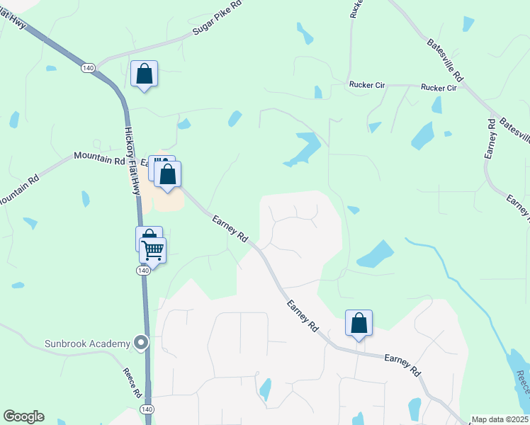 map of restaurants, bars, coffee shops, grocery stores, and more near 503 Pinehurst Lane in Woodstock
