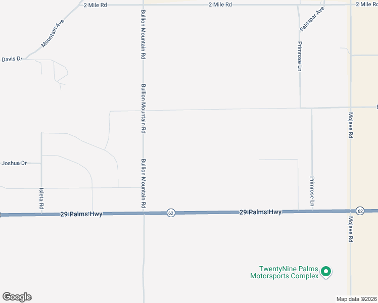 map of restaurants, bars, coffee shops, grocery stores, and more near 6344 Charlotte Road in Twentynine Palms