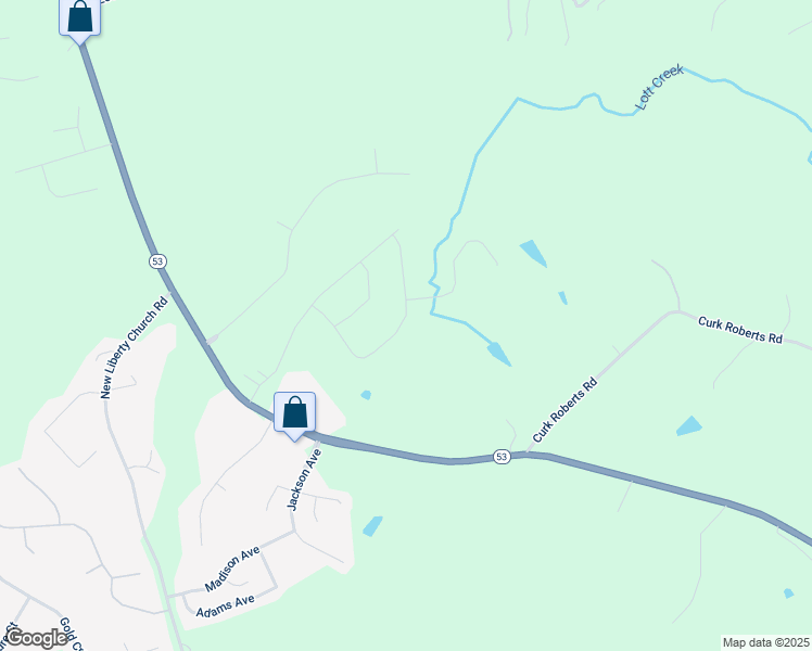 map of restaurants, bars, coffee shops, grocery stores, and more near 1292 Sunny Valley Lane in Braselton
