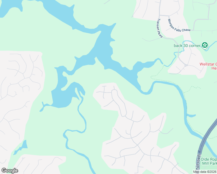 map of restaurants, bars, coffee shops, grocery stores, and more near 565 Ashland Parkway in Woodstock