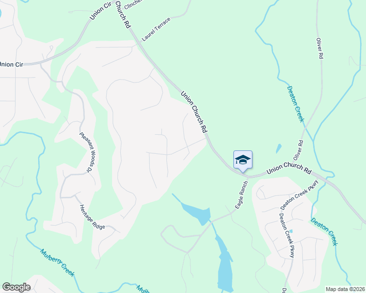 map of restaurants, bars, coffee shops, grocery stores, and more near 5612 Battle Ridge Drive in Flowery Branch