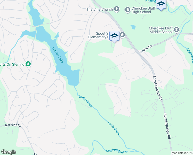 map of restaurants, bars, coffee shops, grocery stores, and more near 7036 Manchester Drive in Flowery Branch