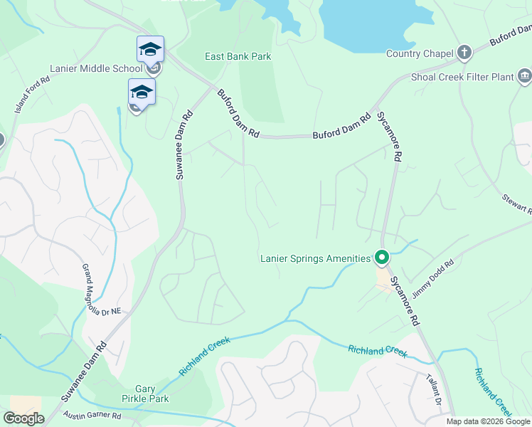 map of restaurants, bars, coffee shops, grocery stores, and more near 6323 Sunshine Cove Lane Northeast in Buford