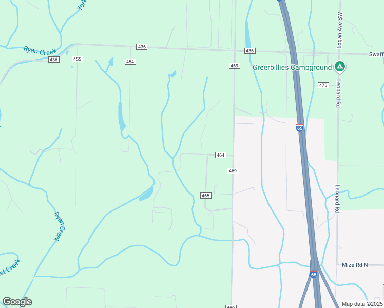 map of restaurants, bars, coffee shops, grocery stores, and more near 550 County Road 464 in Cullman