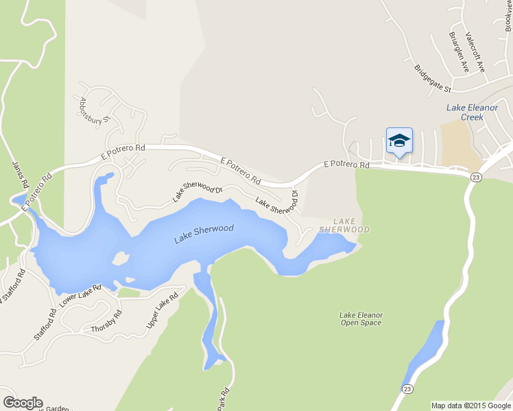map of restaurants, bars, coffee shops, grocery stores, and more near 800 Lake Sherwood Dr in Westlake Village
