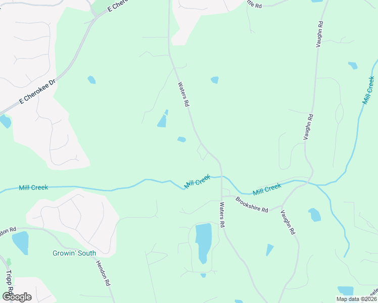 map of restaurants, bars, coffee shops, grocery stores, and more near 4592 Waters Road in Woodstock