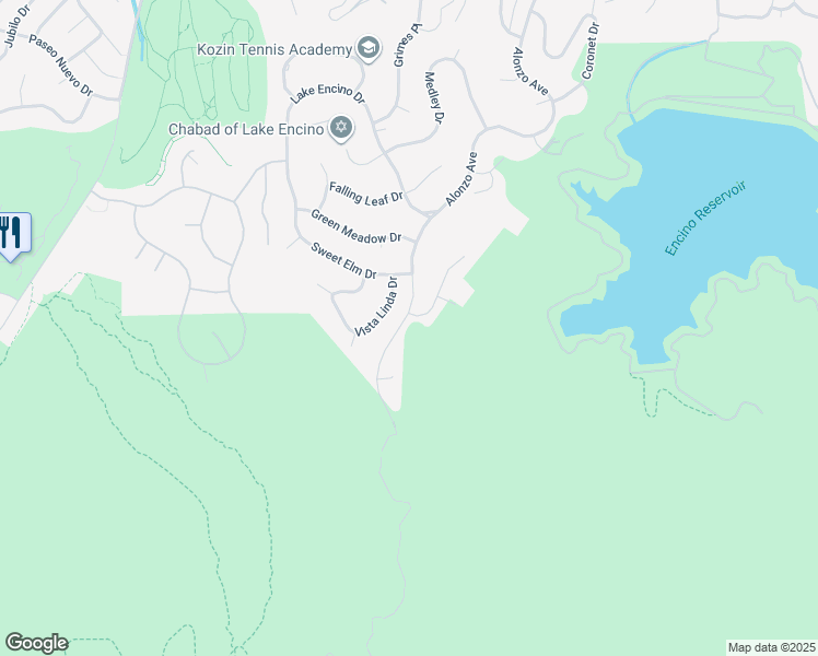 map of restaurants, bars, coffee shops, grocery stores, and more near 3878 Alonzo Avenue in Los Angeles