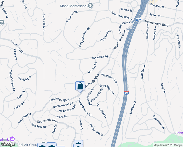 map of restaurants, bars, coffee shops, grocery stores, and more near 3936 Archdale Road in Los Angeles
