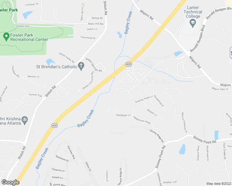map of restaurants, bars, coffee shops, grocery stores, and more near 4270 Bryton Trace Dr in Cumming