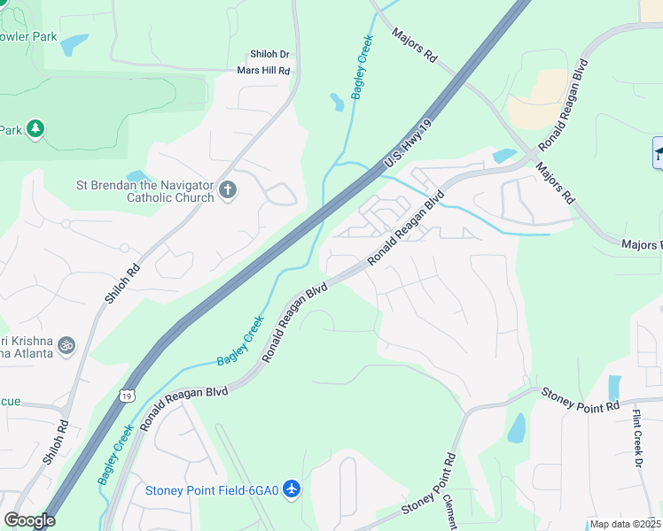 map of restaurants, bars, coffee shops, grocery stores, and more near 4305 Bryton Trace Dr in Cumming