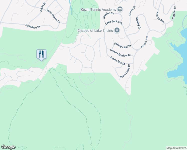 map of restaurants, bars, coffee shops, grocery stores, and more near 3845 Hilton Head Way in Los Angeles