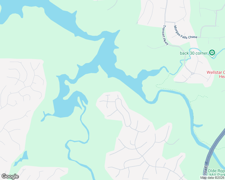map of restaurants, bars, coffee shops, grocery stores, and more near 565 Ashland Parkway in Woodstock