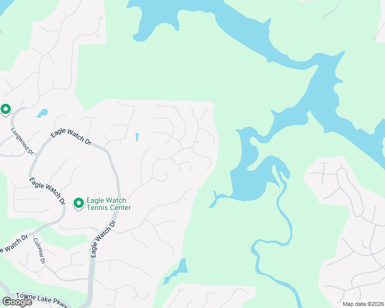 map of restaurants, bars, coffee shops, grocery stores, and more near 1004 Wedgewood Court in Woodstock