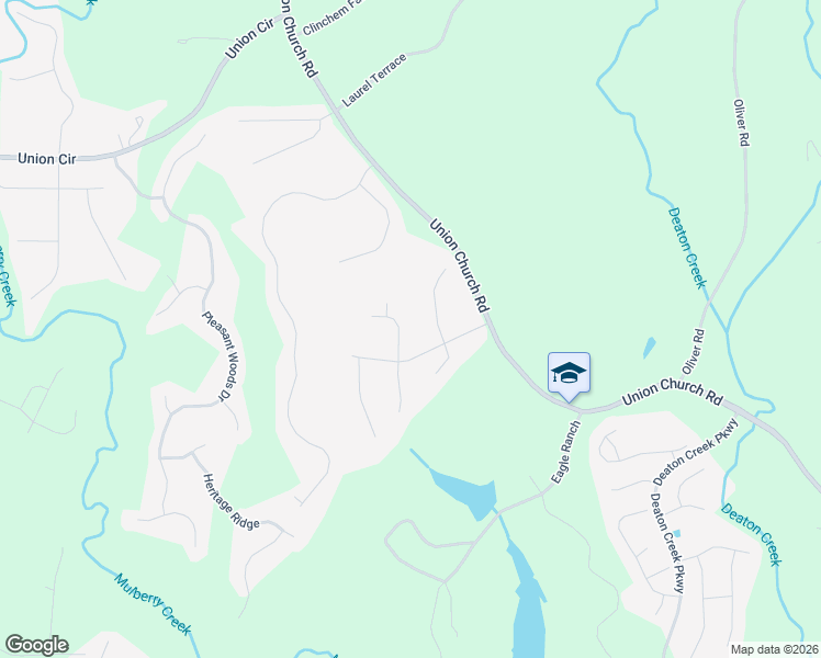 map of restaurants, bars, coffee shops, grocery stores, and more near 5612 Battle Ridge Drive in Flowery Branch