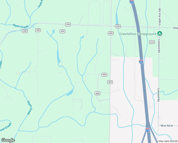 map of restaurants, bars, coffee shops, grocery stores, and more near 550-558 County Road 464 in Cullman